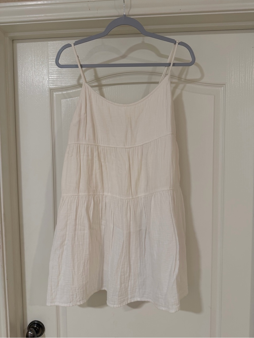 Sunday Best White Spaghetti-Strap Dress